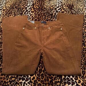 Gap brown 70’s flare corduroy straight leg pants